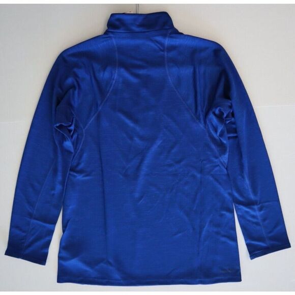 Adidas EA0846 Women's Sz L Royal Blue/White Game Mode 1/4 Zip L/S Pullover - Picture 8 of 8